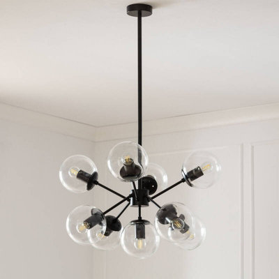 Edit Wassily Multi Arm Ceiling Pendant Light Black from B&Q