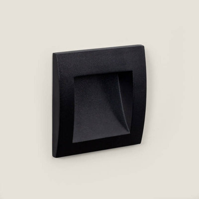 B&Q -  Leif 4W Led Outdoor Square Recessed Wall Light  2700K Warm White