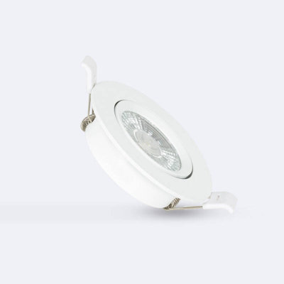 Lyco Round Superslim Expert Colour 5W Cob Led Adjustable Downlight Cutout 75mm No Flicker 5000K Daylight from B&Q
