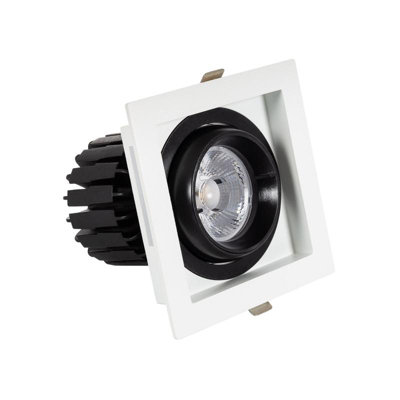 Lyco Square Expert Colour 12W Cob Led Adjustable Downlight Cutout 100X100mm No Flicker 3000K Warm White from B&Q