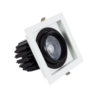 Lyco Square Expert Colour 18W Warm White Cob Led Adjustable Downlight Cutout 125X125mm No Flicker 4000K Cool White