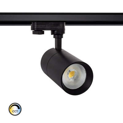 Lyco Three Circuit 20W Colour Selectable Cct Dimmable Led Track Light New Mallet Black from B&Q