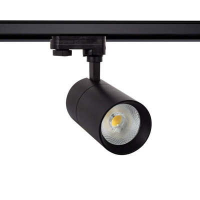 Lyco Three Circuit 30W Colour Selectable Cct Dimmable Led Track Light New Mallet Black from B&Q