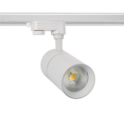 Lyco Three Circuit 30W Colour Selectable Cct Dimmable Led Track Light New Mallet White from B&Q