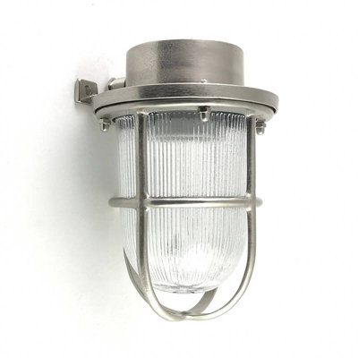 Portwest Westport Coastal Whitby Outdoor Wall Light Matt Nickel from B&Q