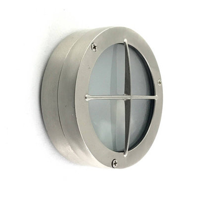 Portwest Westport Coastal Sand Outdoor Flush Light Matt Nickel from B&Q
