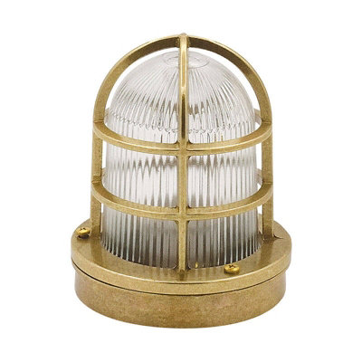Portwest Westport Coastal Gulf Outdoor Flush Light Brass from B&Q