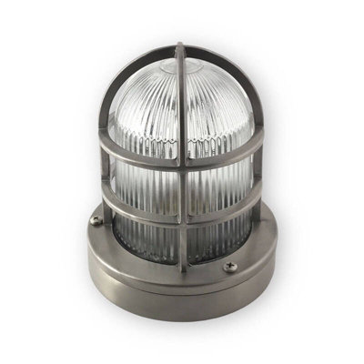 Portwest Westport Coastal Gulf Outdoor Flush Light Matt Nickel from B&Q