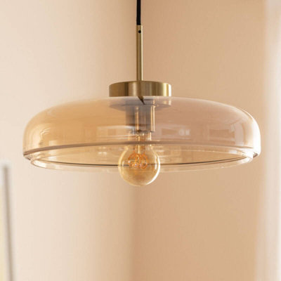 Edit Hipo Ceiling Pendant Light Amber from B&Q