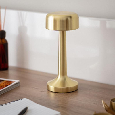 Edit Ciara Usb Rechargeable Led Table Lamp Gold from B&Q