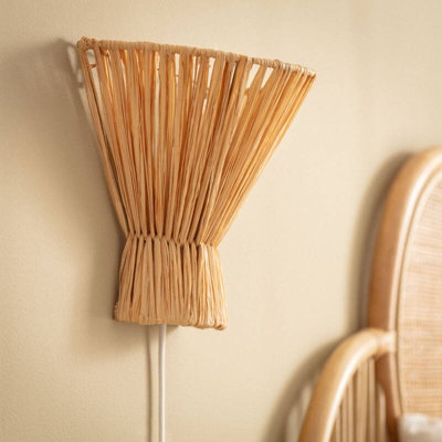 Edit Wadeye Flush Light With Plug Natural from B&Q