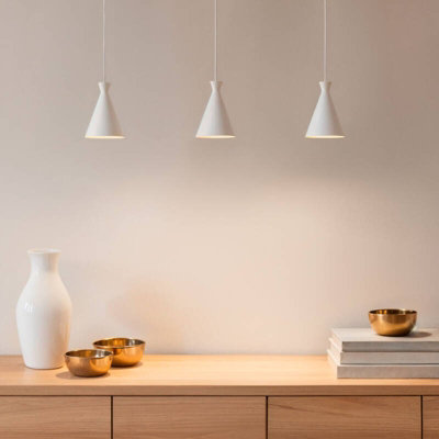 Edit Drake Led Ceiling Pendant Light White from B&Q