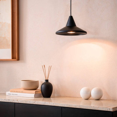 Edit Edsel Led Ceiling Pendant Light Black from B&Q