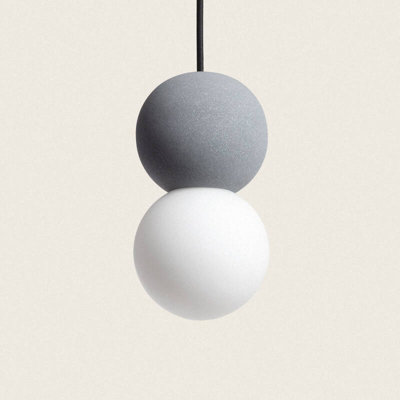Edit Deyla Plaster Ceiling Pendant Light Grey from B&Q