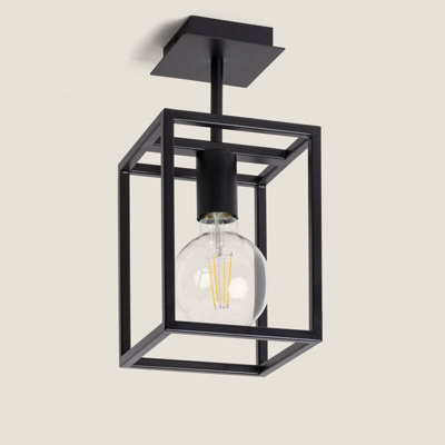 Edit Chiswick Semi-Flush Ceiling Light Black from B&Q