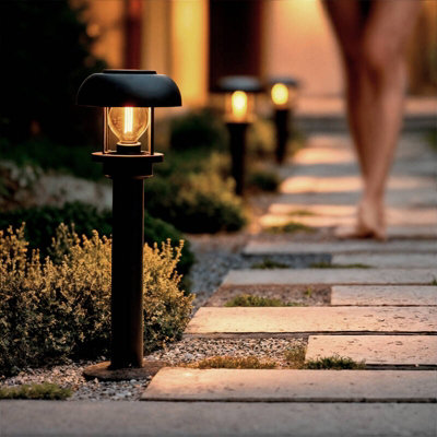 Edit Graham 500 Outdoor Post Light Black from B&Q