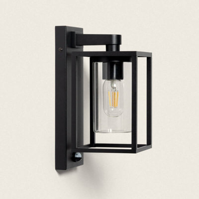 Edit Amelia Outdoor Lantern Wall Light With Pir Sensor Black from B&Q