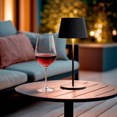 Edit Willox Usb Rechargeable Led Outdoor Table Lamp Black from B&Q