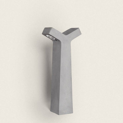 Edit Quiral 700 Led Outdoor Bollard Light Stone Grey from B&Q