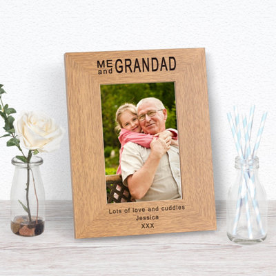  - Personalised Me And Wood Picture Frame 6 X 4