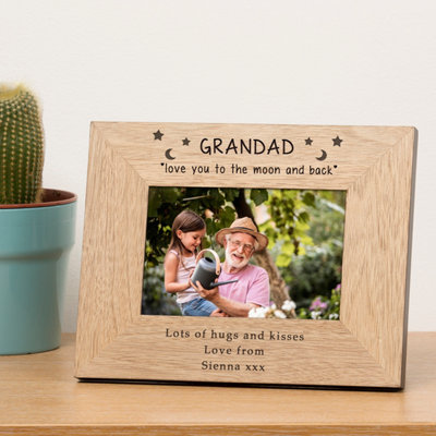  - Personalised Love You To The Moon Wood Picture Frame 7 X 5 Inches