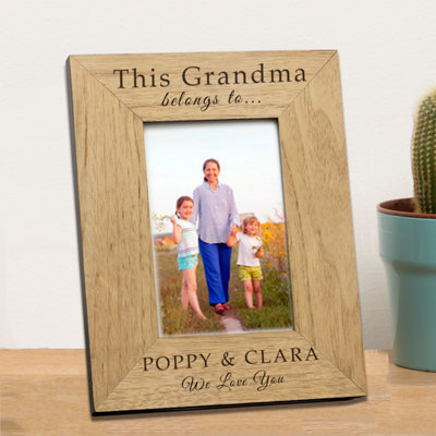  - Personalised This Belongs To Wood Picture Frame 7 X 5 Inches