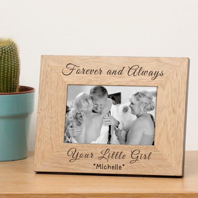  - Personalised Forever And Always Wood Picture Frame 7 X 5 Inches