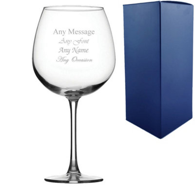  - Personalised Engraved Enoteca Large Gin Glass 26.5Oz