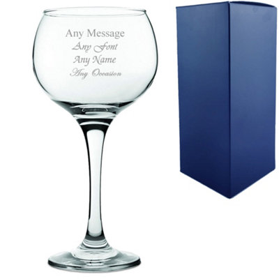  - Personalised Engraved Ambassador Balloon Gin Glass