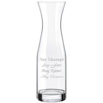  - Personalised Engraved 1000Ml Serl Water Wine Carafe