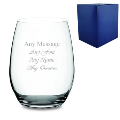  - Personalised Engraved 21Oz Pure Stemless Gin Tumbler Gift Box