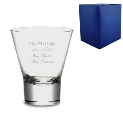  - Personalised Engraved 340Ml Ypsilon Whiskey Glass Gift Box