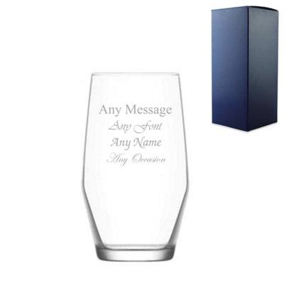  - Personalised Engraved 495Ml Ella Highball Glass Gift Box