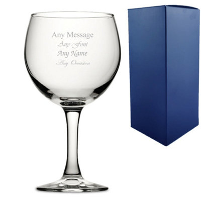  - Personalised Engraved Moda Gin Balloon Glass