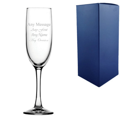  - Personalised Engraved Imperial Plus 5.25Oz 155Ml Champagne Flute Glass