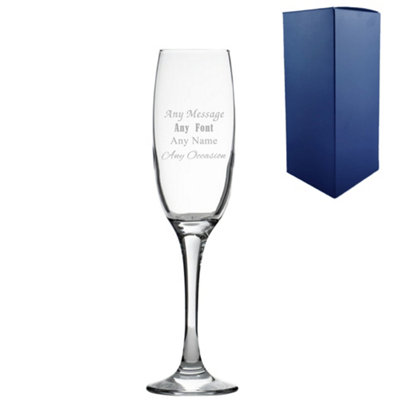 - Personalised Engraved Champagne Flute Gift Boxed