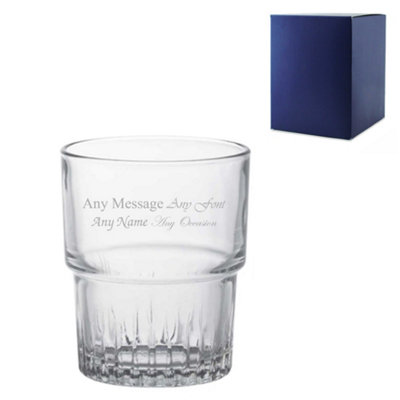  - Engraved 160Ml Crimped Stacking Tumbler Gift Box