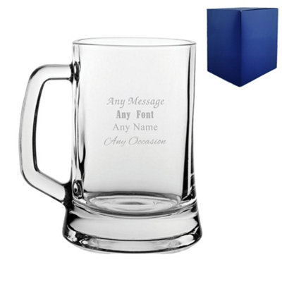  - Personalised Engraved Message Tankard Gift Boxed