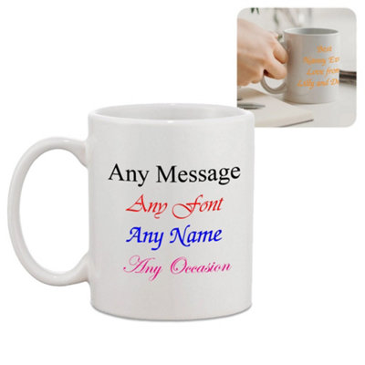  - Personalised Ceramic Mug With Message Design