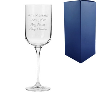  - Personalised Engraved 350Ml Fusion Red Wine Glass Gift Box