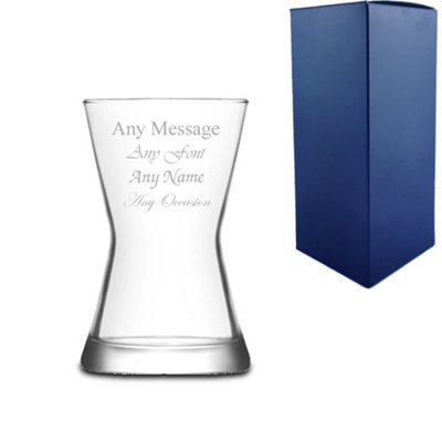  - Personalised Engraved 140Ml Contemporary Tea Glass Gift Box