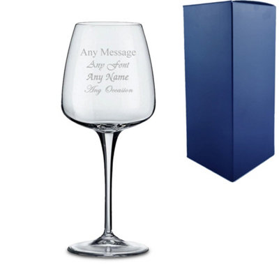  - Personalised Engraved 520Ml Aurum White Wine Glass Gift Box