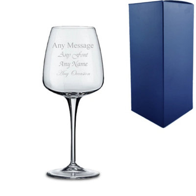  - Personalised Engraved 350Ml Aurum White Wine Glass Gift Box