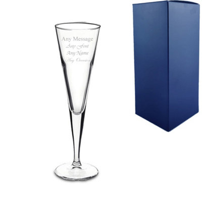  - Personalised Engraved 160Ml Ypsilon Champagne Flute Gift Box