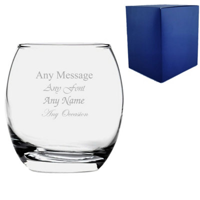  - Personalised Engraved 405Ml Tondo Tumbler Glass
