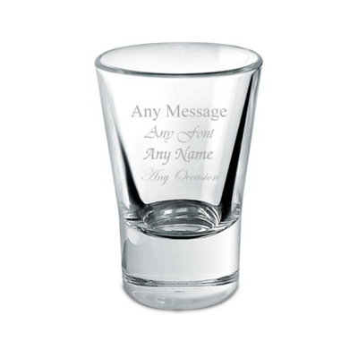  - Personalised Engraved 35Ml Conical Shot Glass