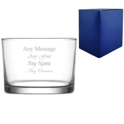  - Personalised Engraved 240Ml Bodega Whiskey Glass Gift Boxed