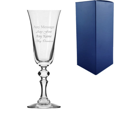  - Personalised Engraved 150Ml Jasmine Champagne Flute Gift Box