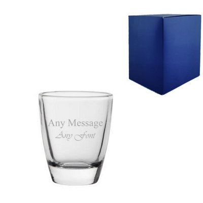  - Personalised Engraved Whiskey Tot Shot Glass 1Oz 25Ml