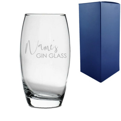  - Personalised Engraved Tondo Hiball Gin Glass Design